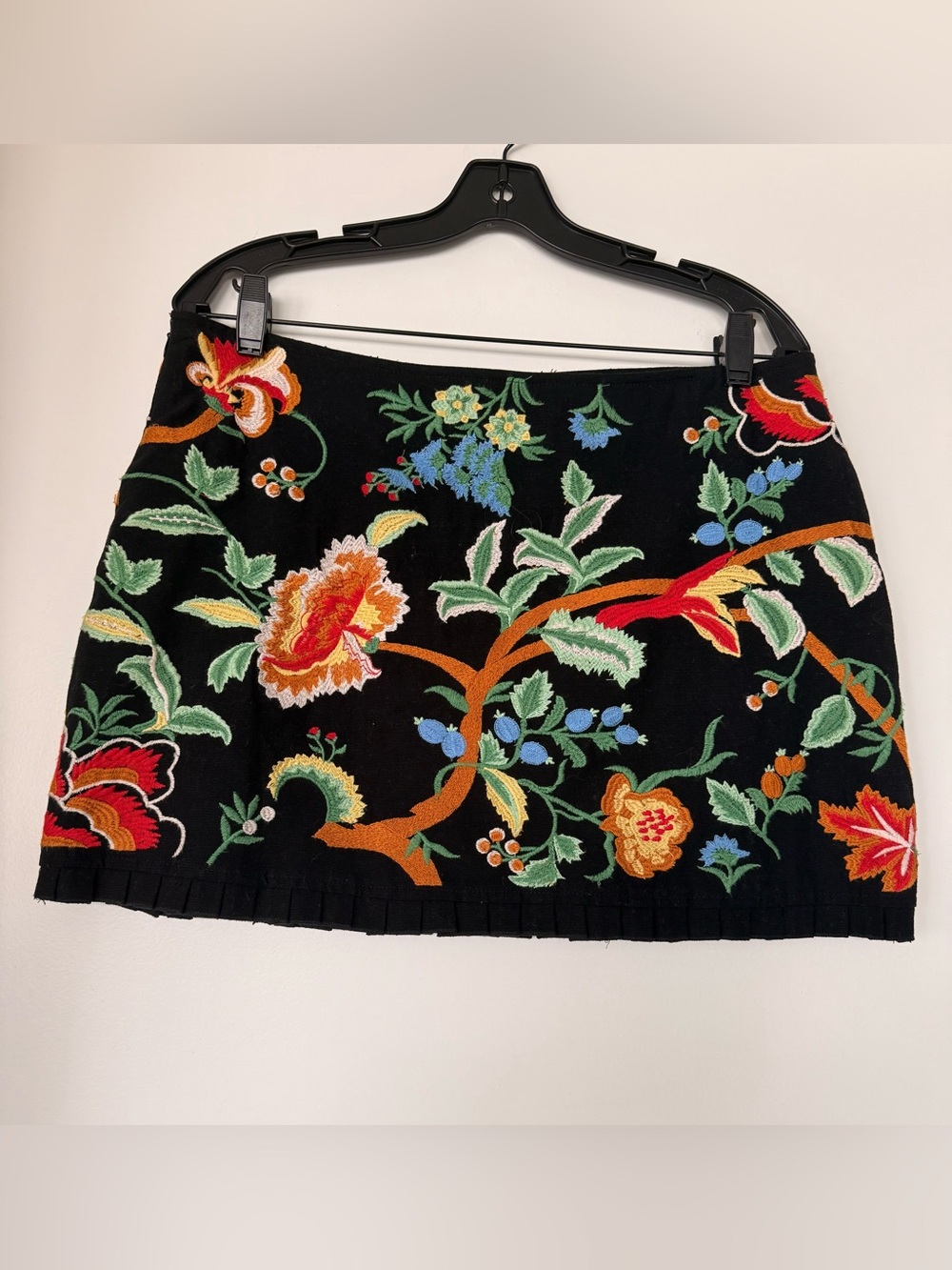 Zara Woman Black Textured Mini Skirt - Picture 3 of 5